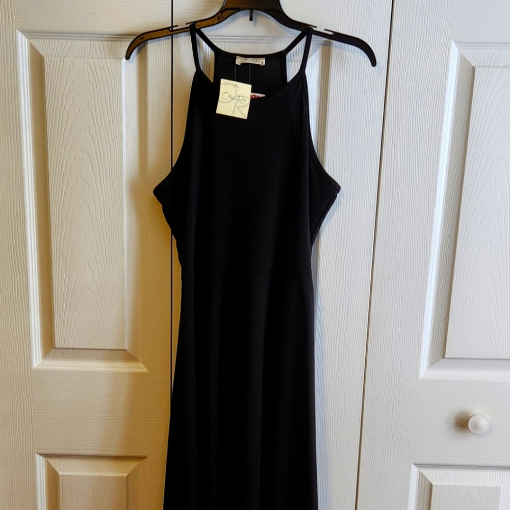 NWT Olivia Rae, Black Textured Knit, Size Large